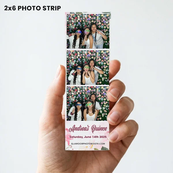 2x6 photo strip for a photo booth by glamoor